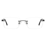 Metal Rectangle Eyeglasses