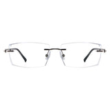 Eric Metal Rectangle Eyeglasses - LifeArtVision
