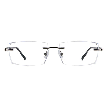 Eric Metal Rectangle Eyeglasses - LifeArtVision