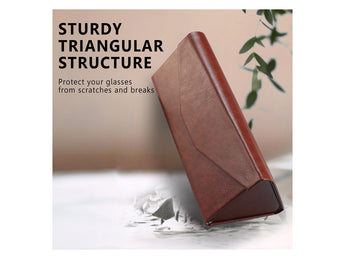PU Leather Hard-Shell Eyeglass Case