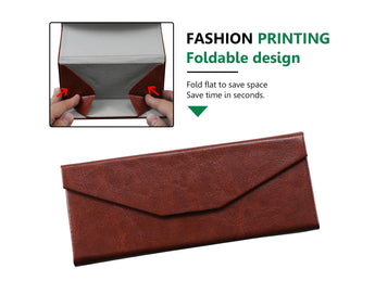 PU Leather Hard-Shell Eyeglass Case