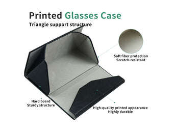 PU Leather Hard-Shell Eyeglass Case