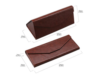 PU Leather Hard-Shell Eyeglass Case