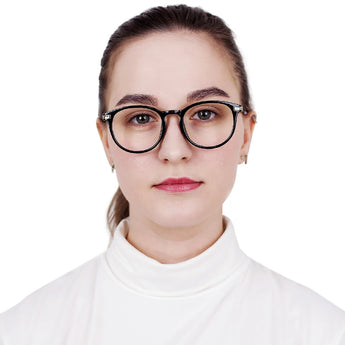 Plastic Oval Eyeglasses