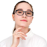 Plastic Oval Eyeglasses