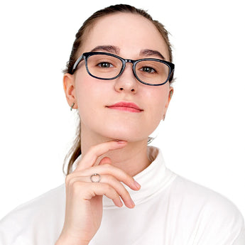 Plastic Oval Eyeglasses