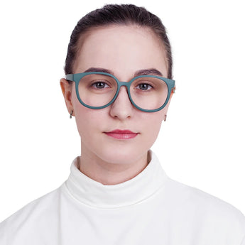Plastic Oval Eyeglasses