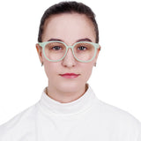 Plastic Oval Eyeglasses