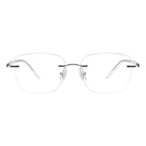 Metal Rectangle Eyeglasses