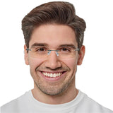 Metal Rectangle Eyeglasses