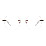 Metal Oval Eyeglasses