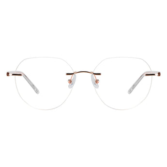Metal Oval Eyeglasses