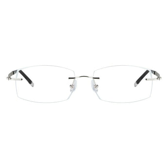 Metal Rectangle Rimless Eyeglasses