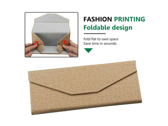 Premium Hard Shell Foldable Eyeglass Case