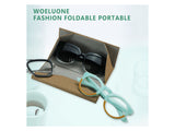Premium Hard Shell Foldable Eyeglass Case