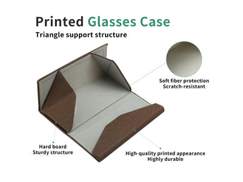 Premium Hard Shell Foldable Eyeglass Case