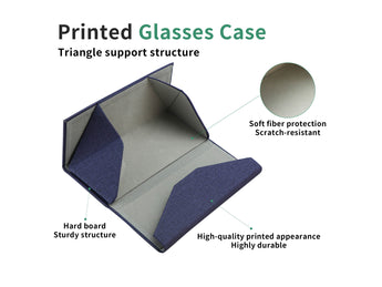 Premium Hard Shell Foldable Eyeglass Case