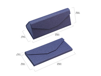 Premium Hard Shell Foldable Eyeglass Case