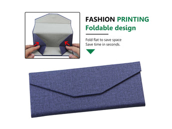 Premium Hard Shell Foldable Eyeglass Case