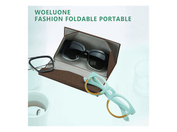 Premium Hard Shell Foldable Eyeglass Case