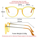Gabriella Plastic Oval Eyeglasses