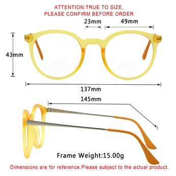 Gabriella Plastic Oval Eyeglasses