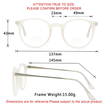 Gabriella Plastic Oval Eyeglasses
