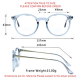 Gabriella Plastic Oval Eyeglasses