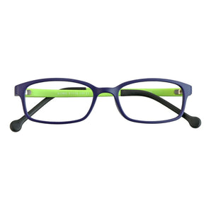 Max Kids' Rectangle Glasses in Blue Green