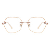 Metal Geometric Eyeglasses