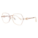 Metal Geometric Eyeglasses