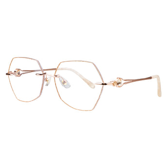 Metal Geometric Eyeglasses
