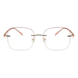 Metal Square Eyeglasses