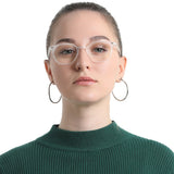Plastic Oval Eyeglasses