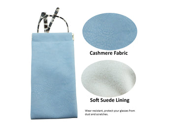 Portable Leather Eyeglasses Pouch Multi-purpose Pocket