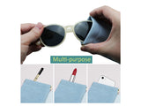 Portable Leather Eyeglasses Pouch Multi-purpose Pocket