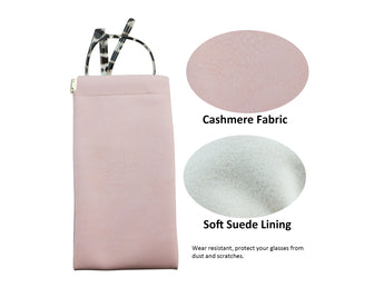 Portable Leather Eyeglasses Pouch Multi-purpose Pocket