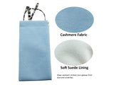 Portable Leather Eyeglasses Pouch Multi-purpose Pocket
