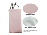 Portable Leather Eyeglasses Pouch Multi-purpose Pocket