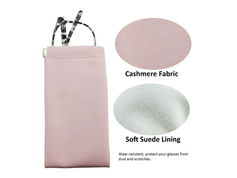 Portable Leather Eyeglasses Pouch Multi-purpose Pocket