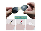 Portable Leather Eyeglasses Pouch Multi-purpose Pocket