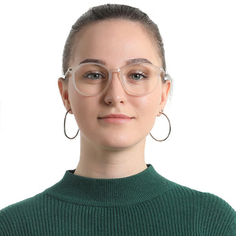 Plastic Oval Eyeglasses