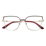 Metal Cat-Eye Eyeglasses