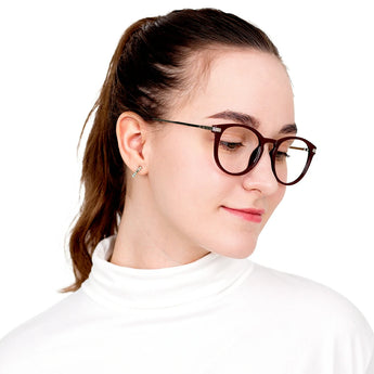 Plastic Oval Eyeglasses