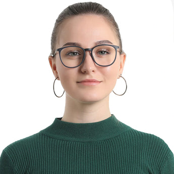 Plastic Oval Eyeglasses