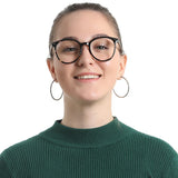 Plastic Oval Eyeglasses