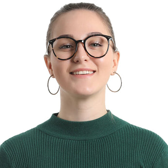 Plastic Oval Eyeglasses