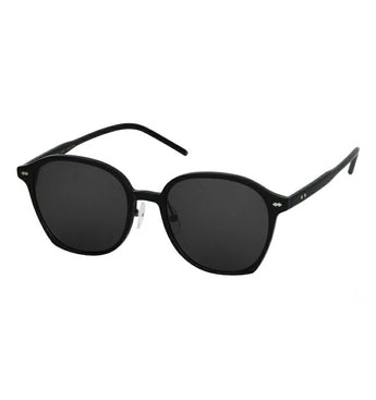 Paul Hueman PHS-1123A Round Sunglasses in Black, side view