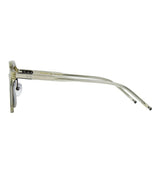 Paul Hueman PHS-1123A Round Sunglasses in Grey Green, side view