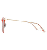 Paul Hueman PHS-1131A Women's Cat-Eye Sunglasses in Pink, side view